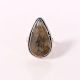 Handmade Statement Ring with Pear Shaped Labradorite Gemstone for Women